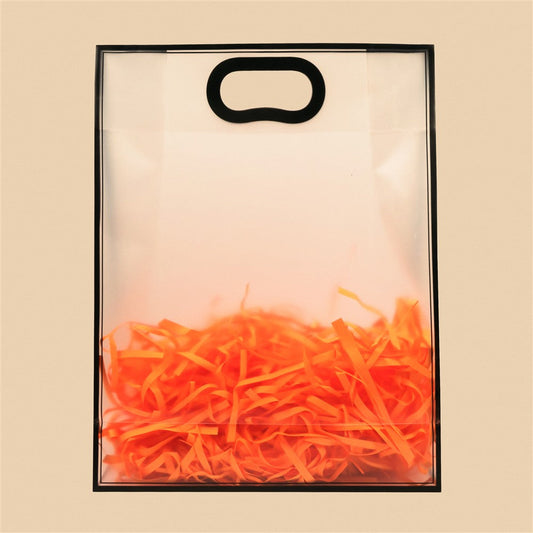 Stylish Frosted Tote Bag - 15.5x12x5 Inch (Assorted Colors)