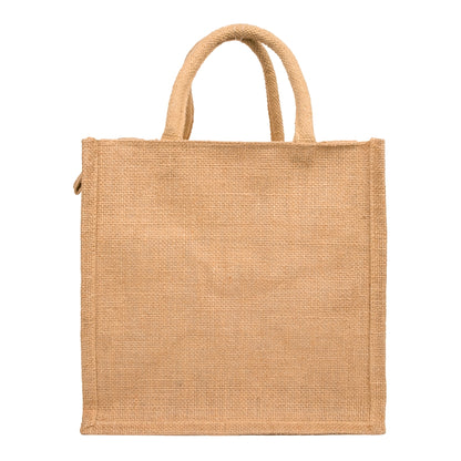 11x11x8 inch Window Jute Hamper Bag – With Zip