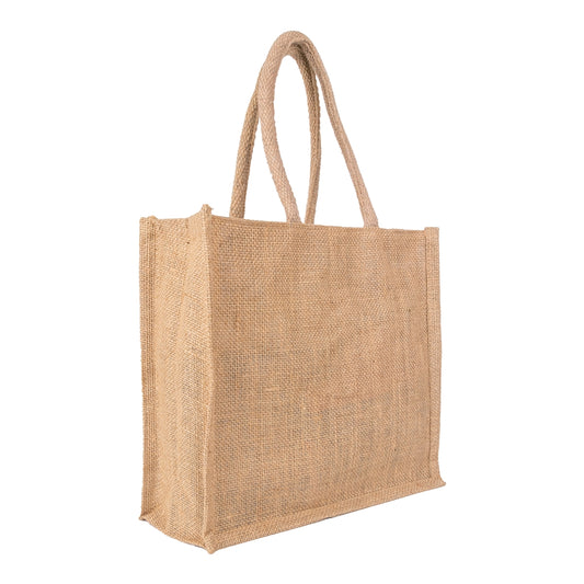 12x12x5 inch Natural Jute Bag – With Zip