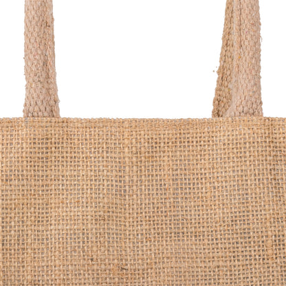 12x12x5 inch Natural Jute Bag – With Zip