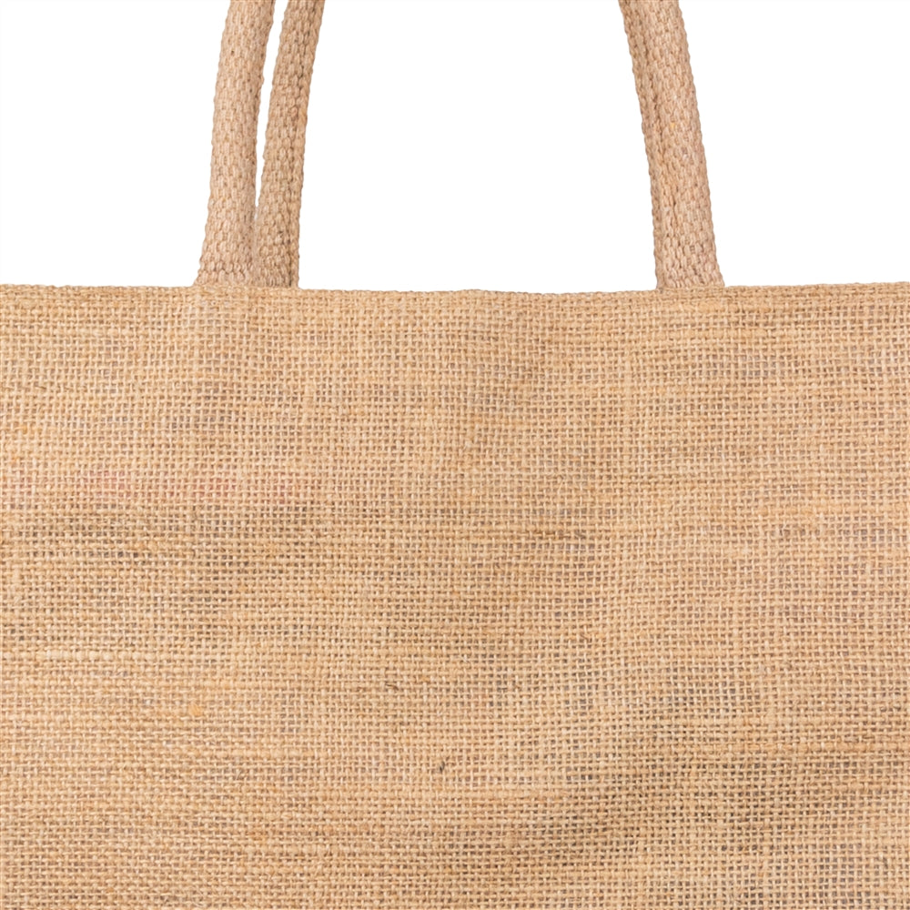 18x16x5 inch Natural Jute Bag – With Zip