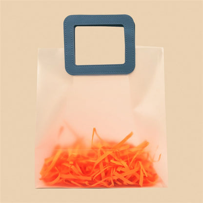 Stylish Froasted Tote Bag - 10x11x6 Inch (Assorted Colors)