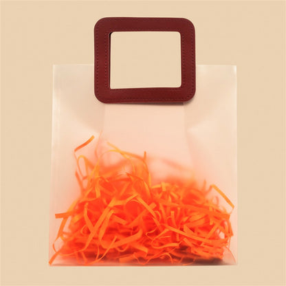 Stylish Froasted Tote Bag - 10x11x6 Inch (Assorted Colors)