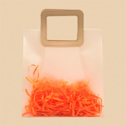 Stylish Froasted Tote Bag - 10x11x6 Inch (Assorted Colors)