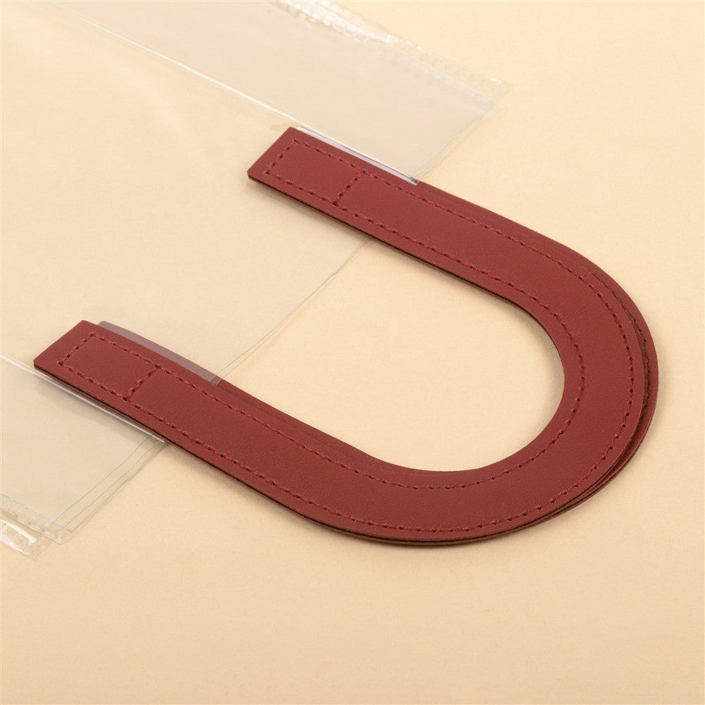 Stylish Clear Tote Bag - 8x7x3.5 Inch (Assorted Colors)