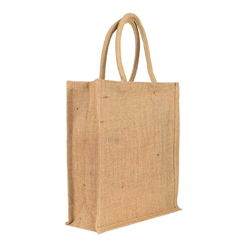 12x14x5 inch Natural Jute Bag – With Zip
