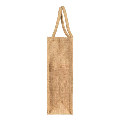 12x14x5 inch Natural Jute Bag – With Zip