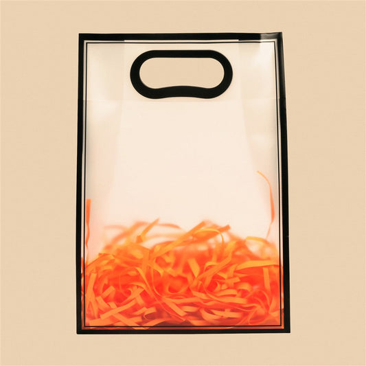 Stylish Frosted Tote Bag - 10x7x3 Inch (Assorted Colors)