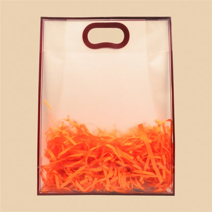 Stylish Frosted Tote Bag - 15.5x12x5 Inch (Assorted Colors)