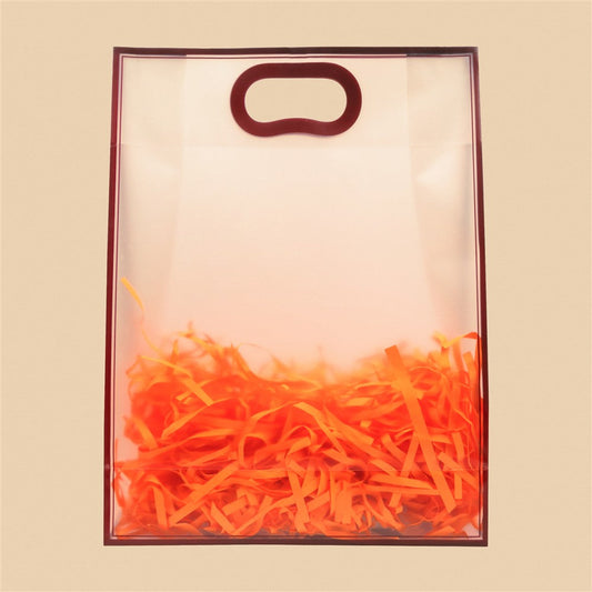 Stylish Frosted Tote Bag - 15.5x12x5 Inch (Assorted Colors)