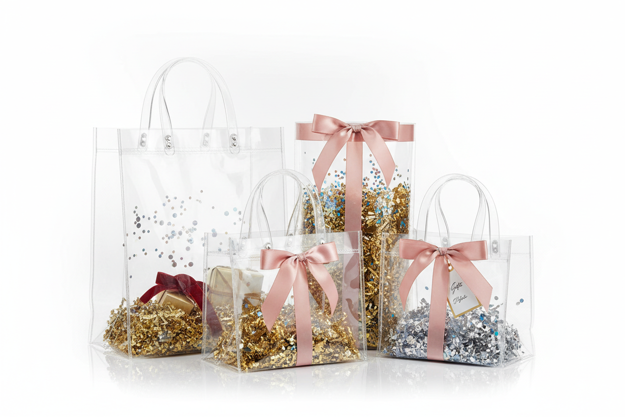 pvc gift hamper bags